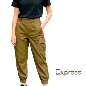 Express Metallic Gold Cargo Pants NWT Size 6